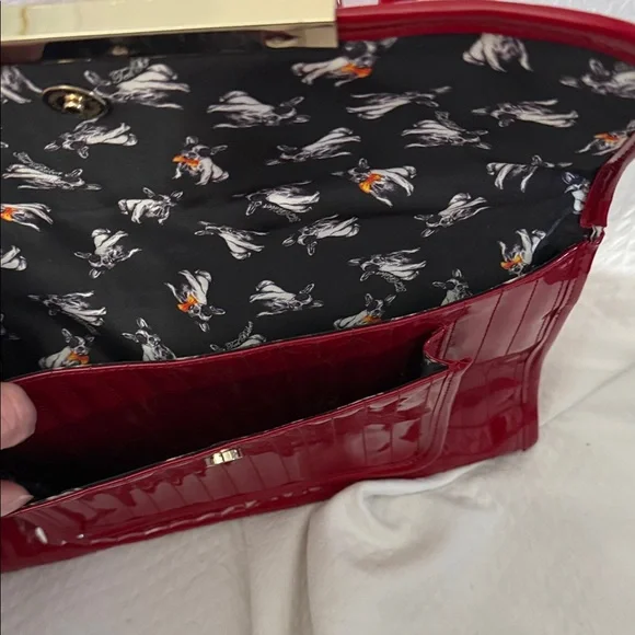 Ted Baker Deep Red Large Satchel - Picture 11 of 16